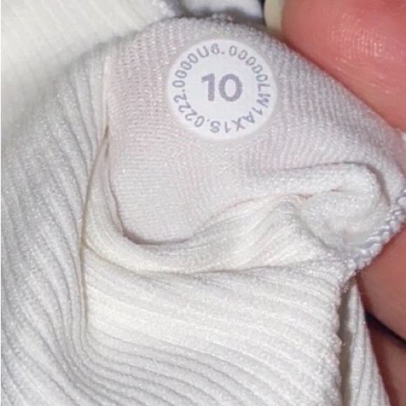 lululemon athletica White Ribbed Racerback Tank - Picture 3 of 4